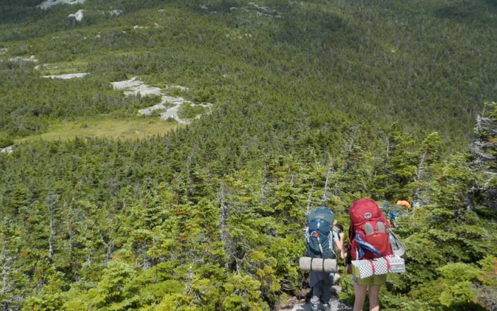 girls on wilderness trip